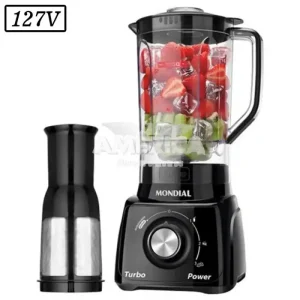 LIQUIDIFICADOR MONDIAL L-99 FB 3 VEL 127V PRETO
