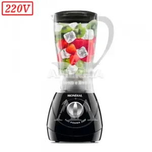LIQUIDIFICADOR MONDIAL L550B 2 VEL 220V PRETO