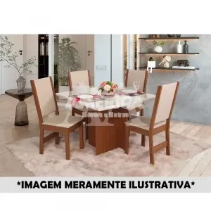 CJ MESA 4C SAO CARLOS LAISE QUADRADA 100X100 NATURALLE / OFF WHITE