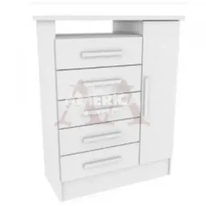 COMODA 5G 1P. ABRIR RODIAL AURORA BRANCO 1CO1530