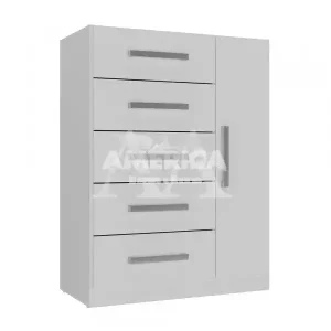 COMODA 5G 1P. ABRIR RODIAL CORAIS BRANCO 1CO1522