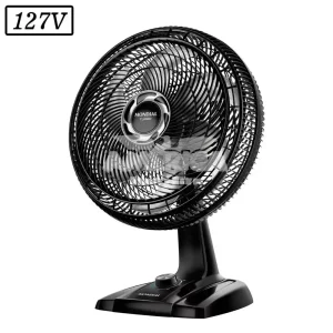 VENTILADOR MONDIAL VT40NB TURBO 40CM 6 PAS 3 VEL 127V PRETO
