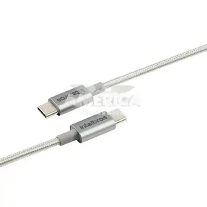 CABO INTELBRAS USB/C 1,5MM NYLON BRANCO EUCC 15NB