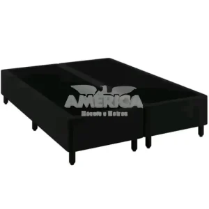 BASE BOX 138X188X27 BIPARTIDA MERON SOFT PRETO
