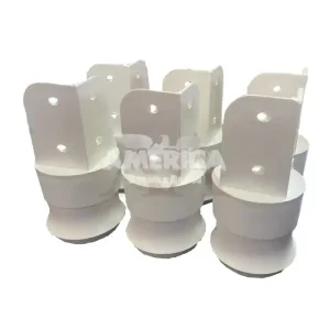 KIT TCIL PES C/6 PLASTICO C/ REGULAGEM BRANCO