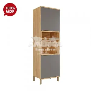 PANELEIRO RONIPA 4P ABRIR P/ MICRO SAUVIGNON AMENDOA/CHUMBO