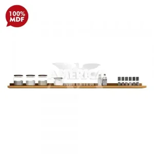 PRATELEIRA RONIPA P/ COZINHA 120CM AMENDOA