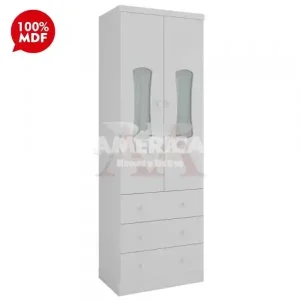 ROUPEIRO 2P. ABRIR 3G PEROBA LUNA BRANCO BRILHO