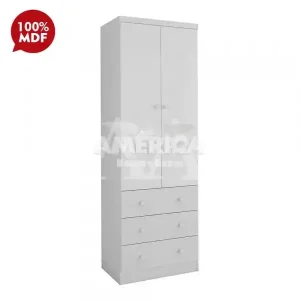 ROUPEIRO 2P. ABRIR 3G PEROBA SMIM BRANCO BRILHO