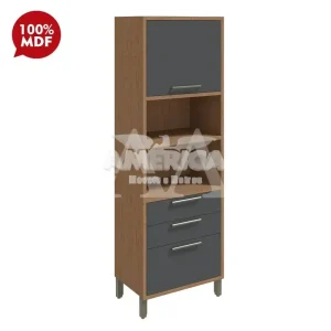 TORRE QUENTE 1P ABRIR 3G RONIPA P/ 2 FORNOS SYRAH 220CM CASTANHO / CHU