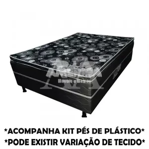 CAMA BOX D28 138X188X53 DIAMANTE C/PILLOW