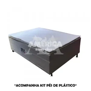 CAMA BOX D28 138X188X56 PEROLA C/PILLOW