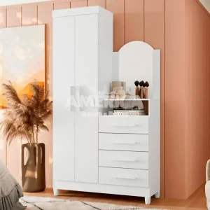 COMODA 4G 2P. ABRIR C/ ESPELHO ALBATROZ CAPRI QUADRIFLEX