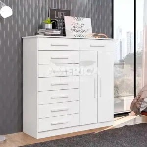 COMODA 8G 2P. ABRIR ALBATROZ NEW VERONA BRANCO