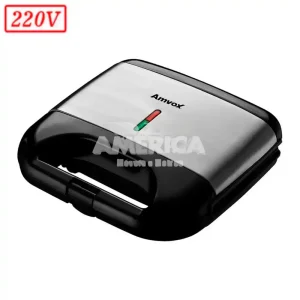 SANDUICHEIRA GRILL AMVOX AMS500 750W 220V PRETA