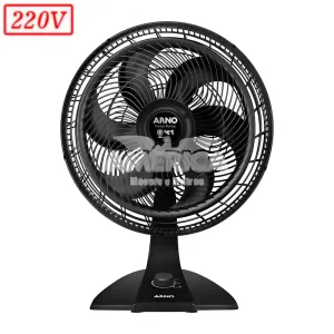 VENTILADOR ARNO VF42 TURBO FORCE 2 EM 1 40CM 6 PAS 3 VEL 220V PRETO