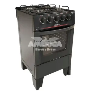 FOGAO 4B BRASLAR NEW TOP GLASS BLACK