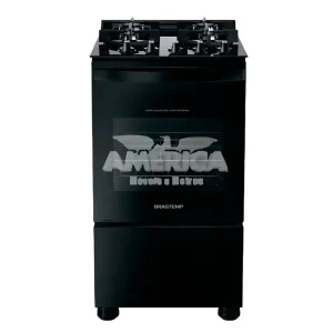 FOGAO 4B BRASTEMP BFO4VA MESA VIDRO PRETO