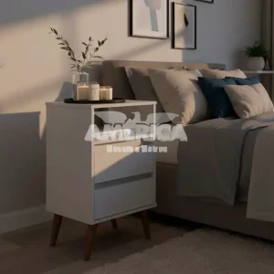 MESA DE CABECEIRA 2G EJ RETRO ROMA BRANCO