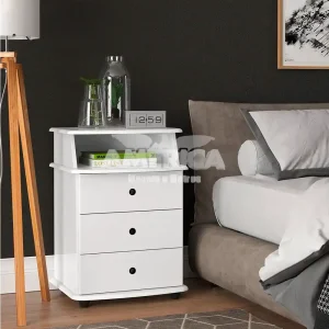 MESA DE CABECEIRA 3G EJ MUDO LUXO NEW BRANCO