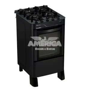 FOGAO 4B ESMALTEC PEROLA GLASS PRETO