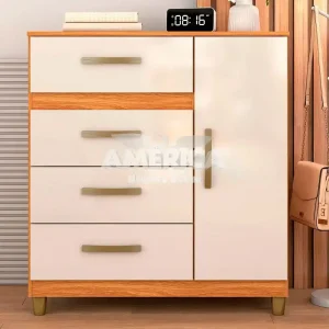 COMODA 4G 1P. ABRIR FELLICCI LEME CINAMOMO/OFF WHITE