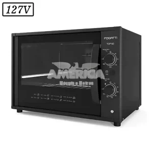 FORNO ELETRICO FOGATTI TOP 60 60L 127V PRETO