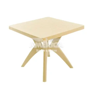 MESA FORTE PLASTICO NATURE QUADRADA BEGE NATURAL
