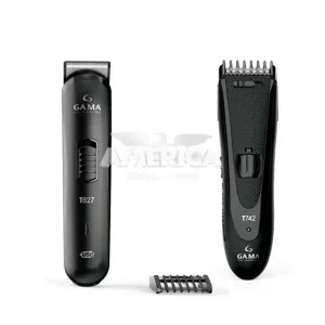 KIT MAQUINA CORTAR CABELO GAMA T747 BLACK TITANIUM USB