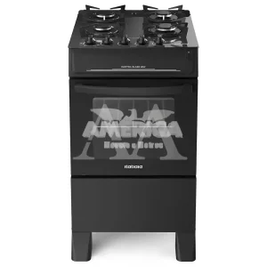 FOGAO 4B ITATIAIA ELECTRA GLASS NEW AUTOMATICO PRETO