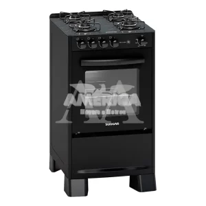 FOGAO 4B SUGGAR PISO NEO COOK MESA VIDRO PRETO