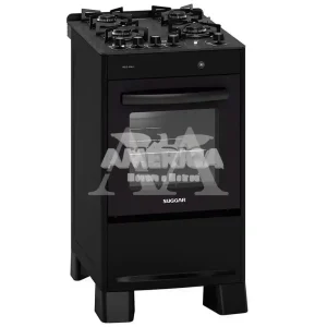 FOGAO 4B SUGGAR PISO NEO MAX MESA VIDRO PRETO