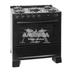 FOGAO 5B SUGGAR PISO COOK GLASS MESA VIDRO PRETO