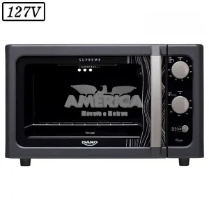 FORNO ELETRICO DAKO SUPREME 44L 127V PRETO
