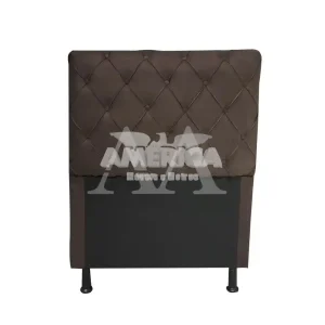 CABECEIRA DE SOLTEIRO LIFESPUMA CAPTONE MARROM